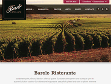 Tablet Screenshot of barolofinedining.com